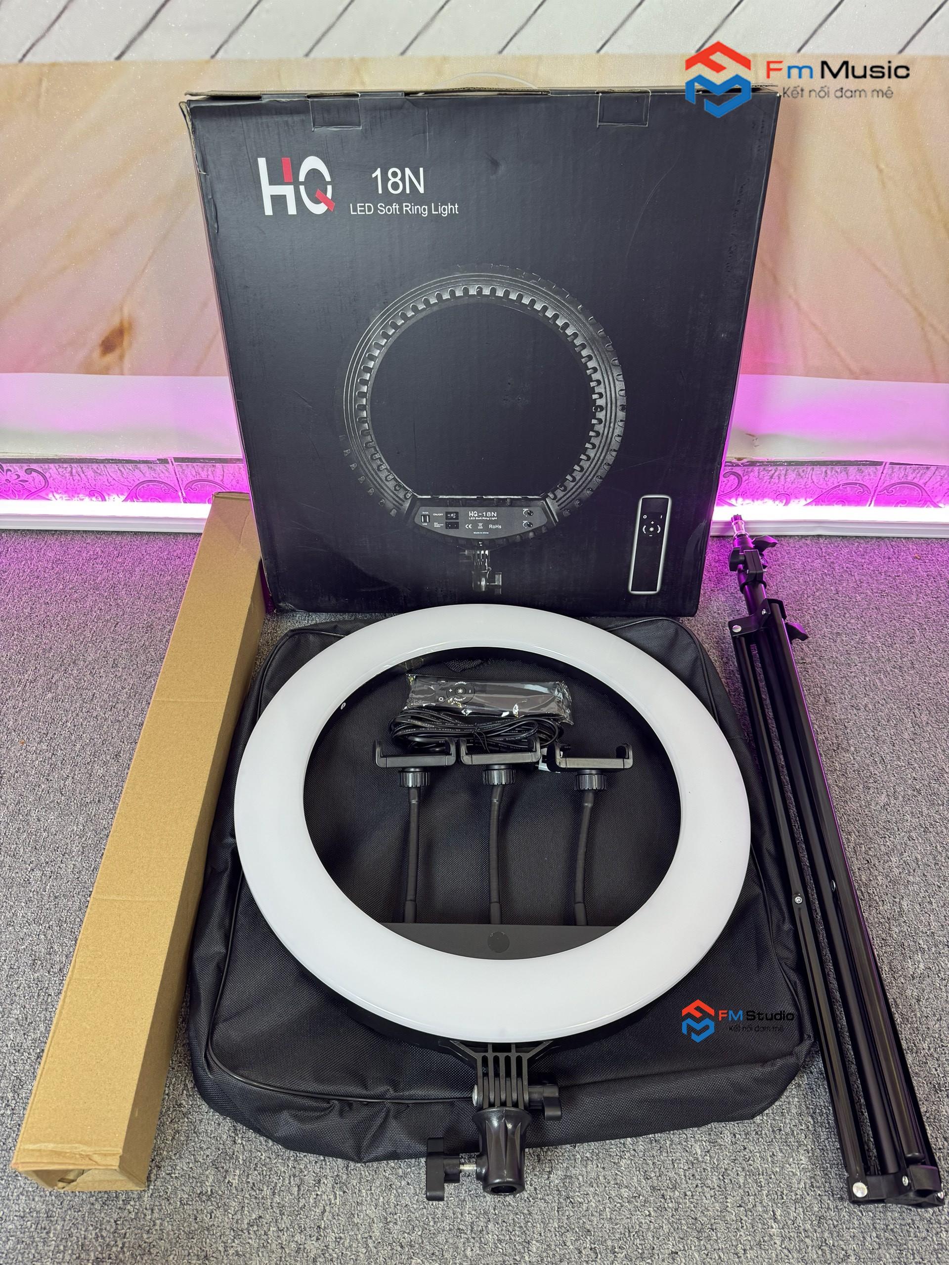 Đèn livestream HQ18N 3 Giá đỡ điện thoại Đèn livestream HQ18N 3 Giá đỡ điện thoại