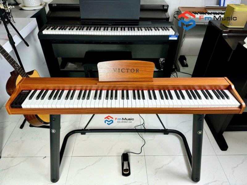 Piano Điện Victor VT02 – Mẫu Piano giá rẻ bán chạy nhất (3 màu lựa chọn: Vàng, đen, trắng)