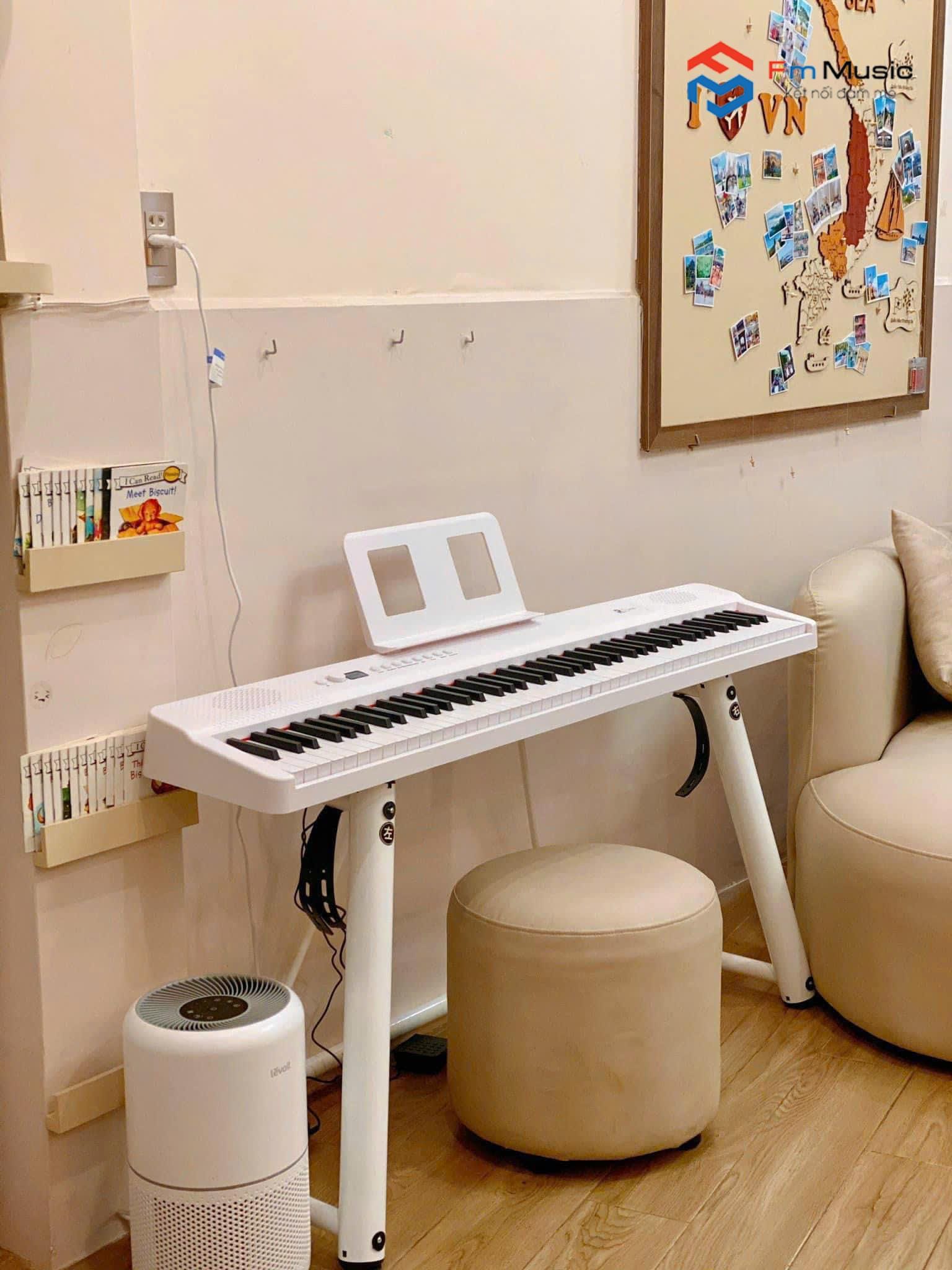 Piano Gấp Gọn Cao Cấp Go R2 Japan (Màu Trắng) Piano Gấp Gọn Cao Cấp Go R2 Japan (Màu Trắng)