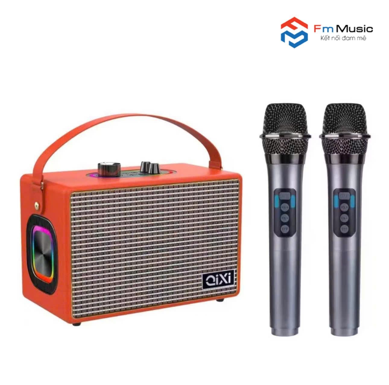 Loa Karaoke Qixi SK2080, Tặng Kèm 2 Micro Không Dây Loa Karaoke Qixi SK2080, Tặng Kèm 2 Micro Không Dây