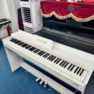 Piano Victor P500 - Full chân gỗ, có nắp đậy Piano Victor P500 - Full chân gỗ, có nắp đậy