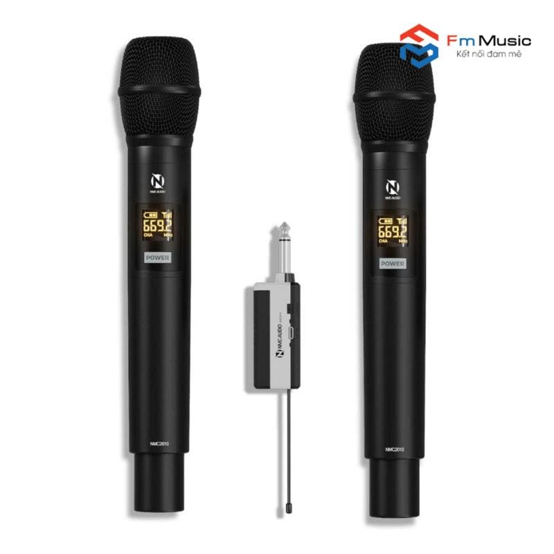 Micro Dynamic Không Dây NMC-AUDIO NMC2010. Mic Không Dây NMC 2010 Thiết Kế Cực Đẹp, Dễ Sử Dụng