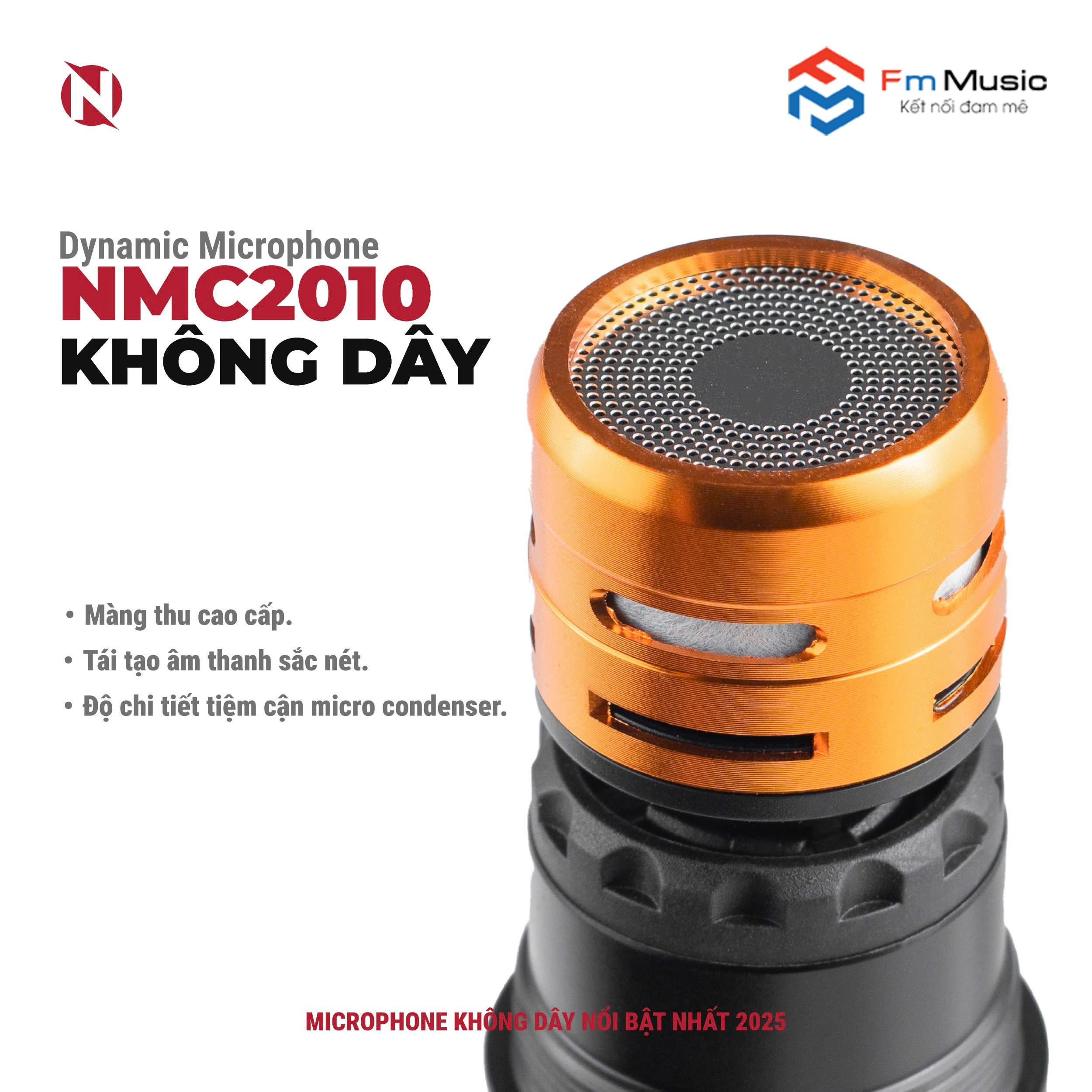 Micro Dynamic Không Dây NMC-AUDIO NMC2010. Mic Không Dây NMC 2010 Thiết Kế Cực Đẹp, Dễ Sử Dụng Micro Dynamic Không Dây NMC-AUDIO NMC2010. Mic Không Dây NMC 2010 Thiết Kế Cực Đẹp, Dễ Sử Dụng