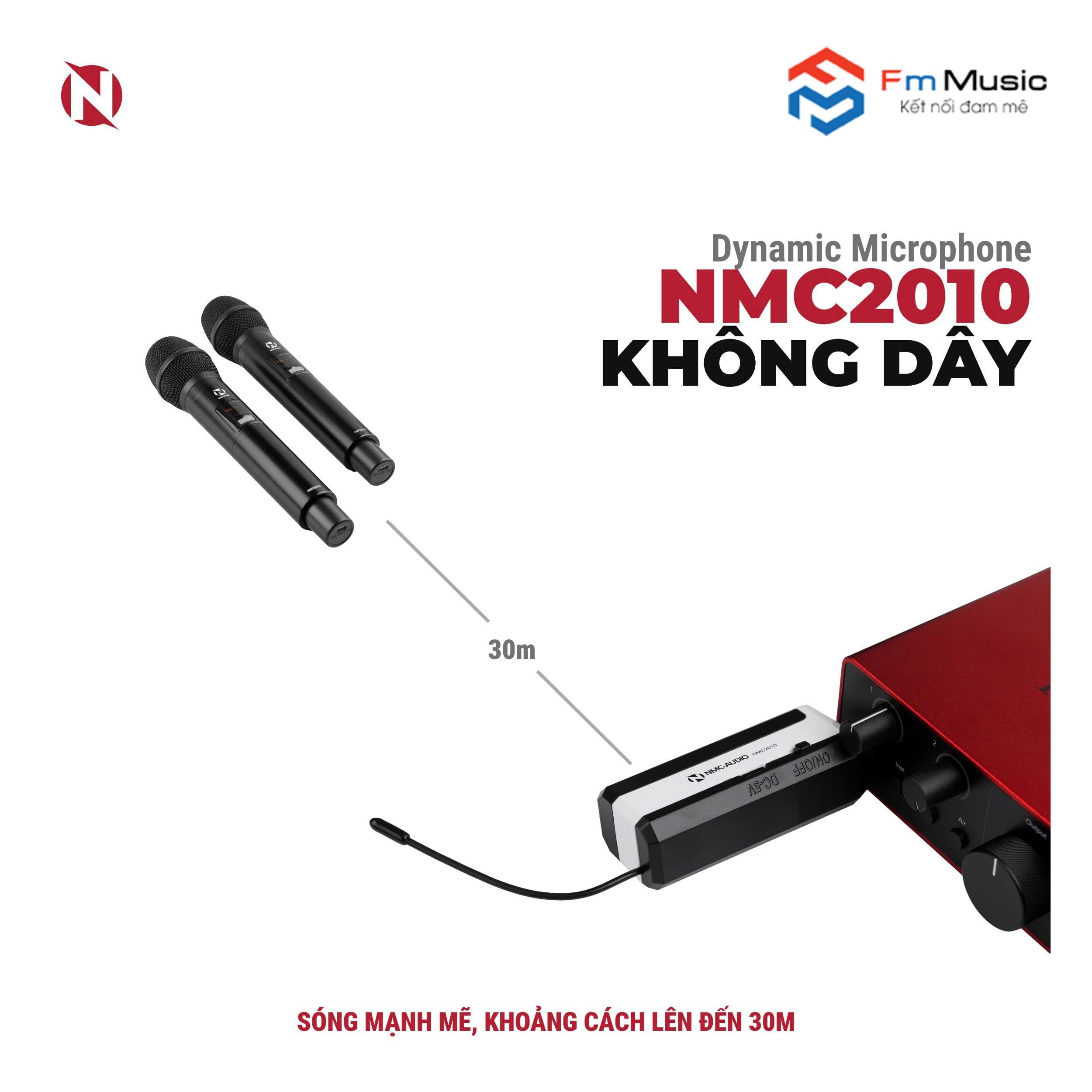 Micro Dynamic Không Dây NMC-AUDIO NMC2010. Mic Không Dây NMC 2010 Thiết Kế Cực Đẹp, Dễ Sử Dụng Micro Dynamic Không Dây NMC-AUDIO NMC2010. Mic Không Dây NMC 2010 Thiết Kế Cực Đẹp, Dễ Sử Dụng