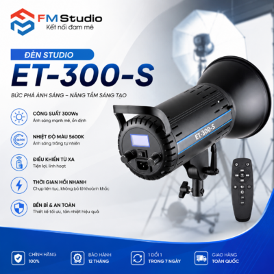 Đèn Led ET-300-S Bi Color 3200-5600K (300W) – Đèn Studio LED Công Suất Cao